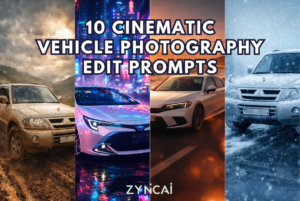 10 Vehicle Photography Edit Prompts
